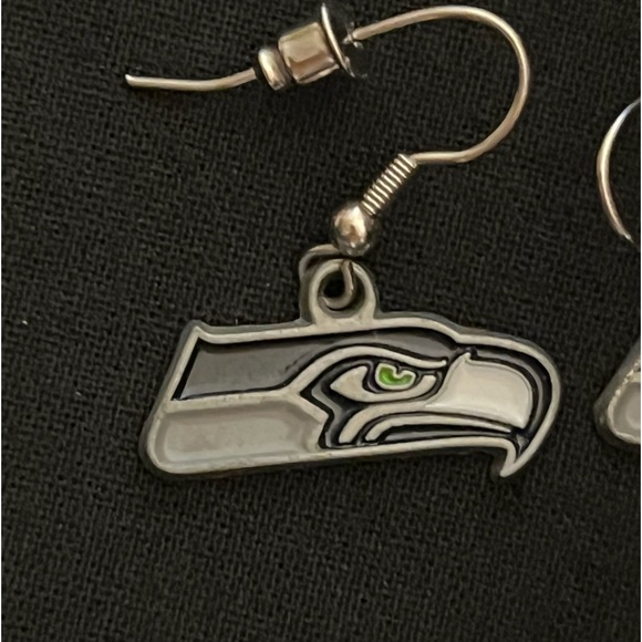 Seattle Seahawks Earrings - Picture 10 of 12
